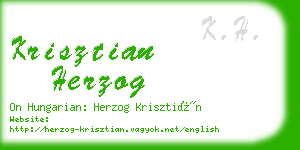 krisztian herzog business card